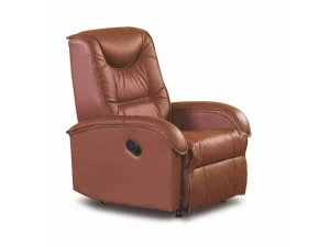 Relaxační polohovací křeslo JEFF — PU kůže